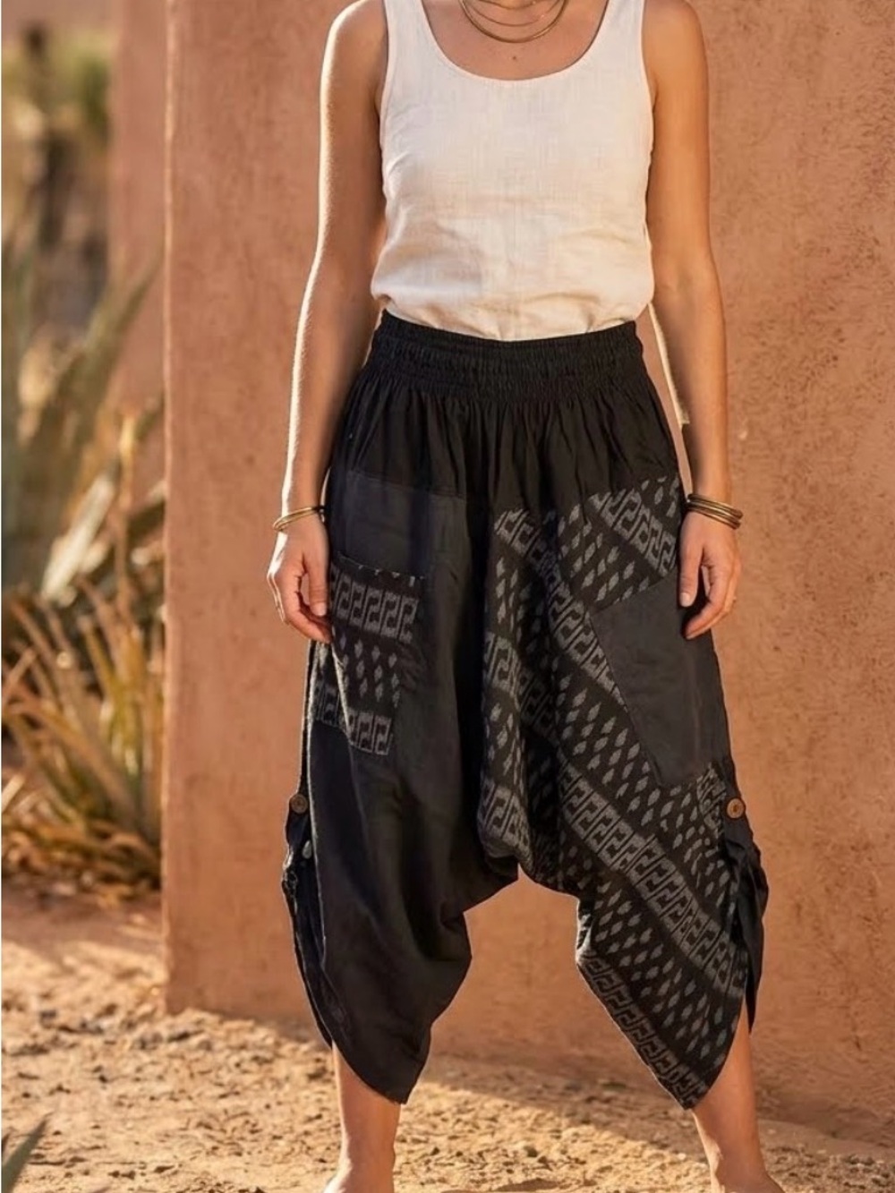 Thai-style harem pants